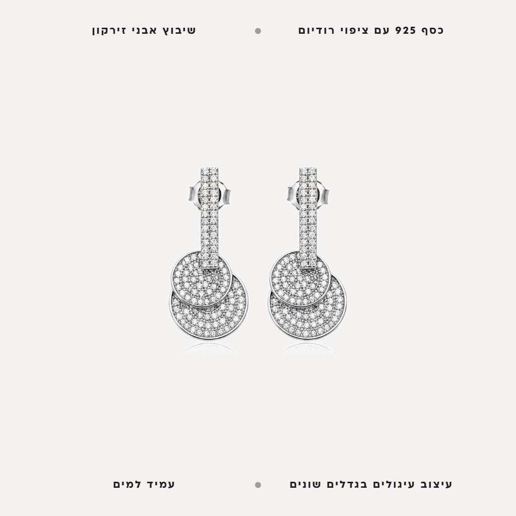 עגילי כסף עיגולים - features