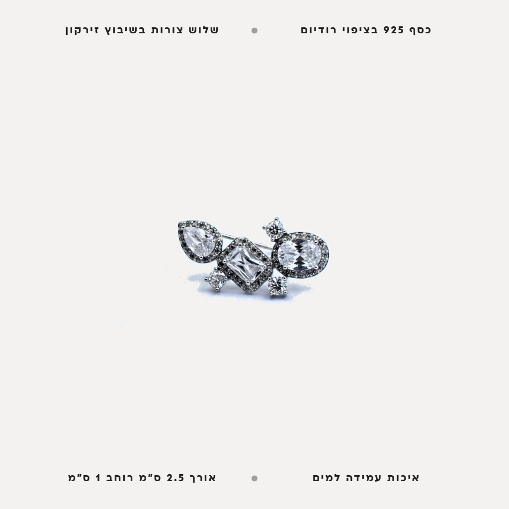 עגילי כסף עם אבני זירקון - features
