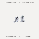 עגילי כסף עלים - features