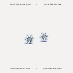 עגילי כסף פרח פנינים - features