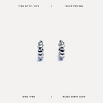עגילי כסף לבבות - features