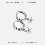 עגילי כסף פרח - features