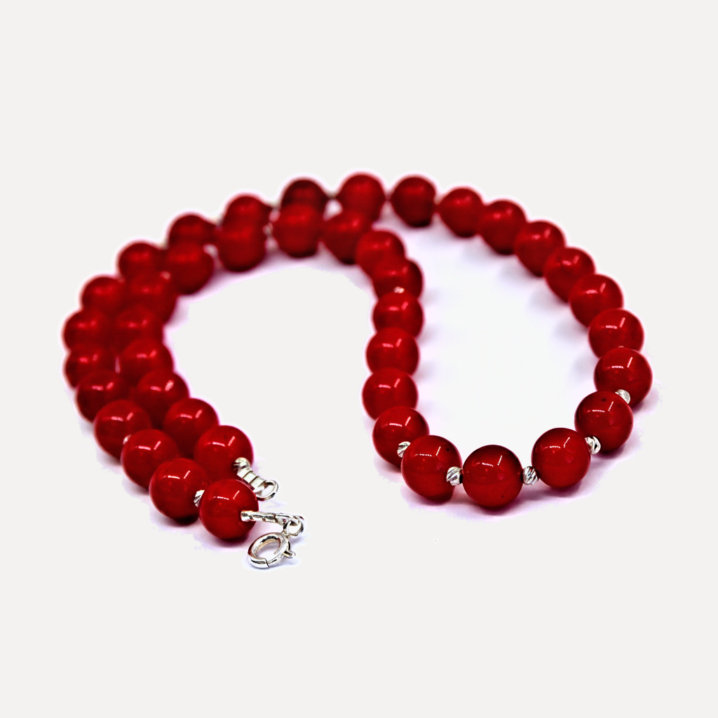 שרשרת כסף ג''ד - flat lay