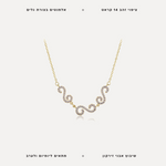 שרשרת ציפוי זהב גלים - features