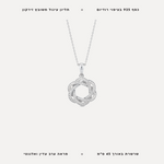 שרשרת כסף מעגל מסובב - features