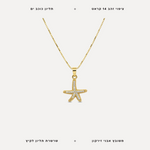 שרשרת ציפוי זהב כוכב ים - features