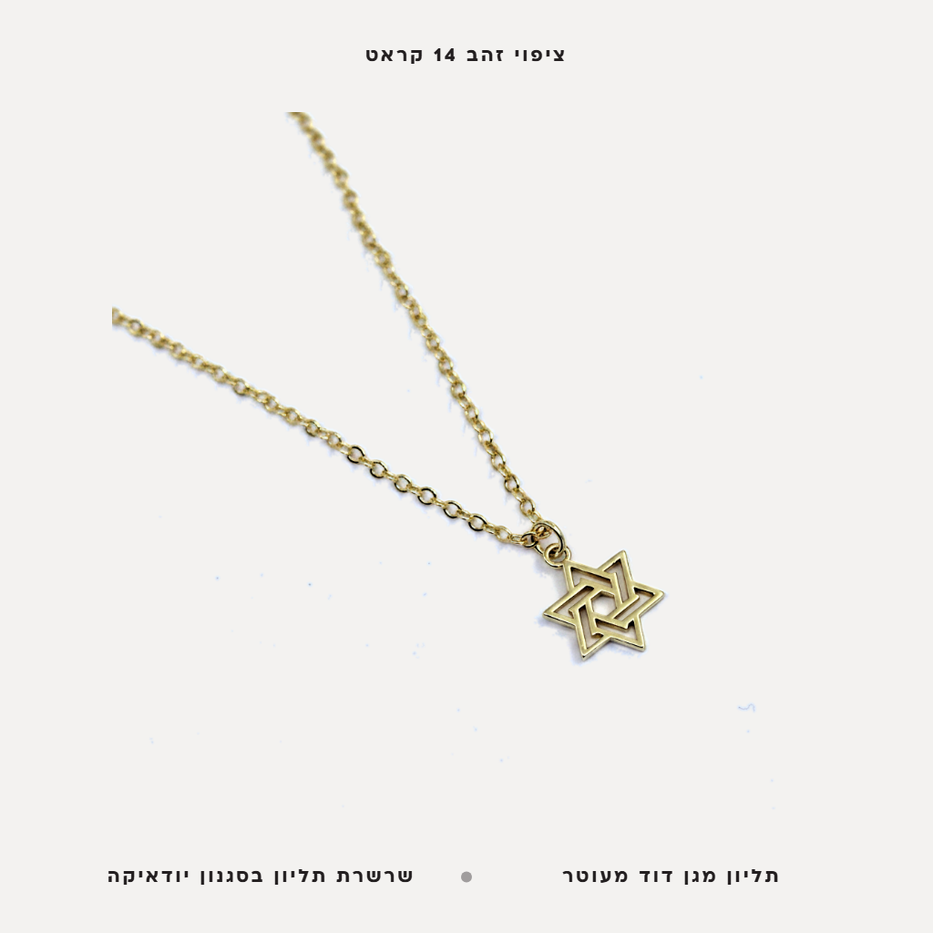 שרשרת ציפוי זהב מגן דוד - features