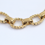 צמיד חוליות סטיינלס סטיל - detail closeup