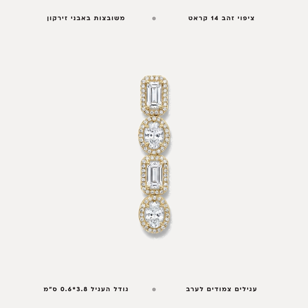 עגילי זירקונים - features