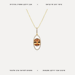 שרשרת ציפוי זהב תליון יוקרתי זירקון שמפיין - features